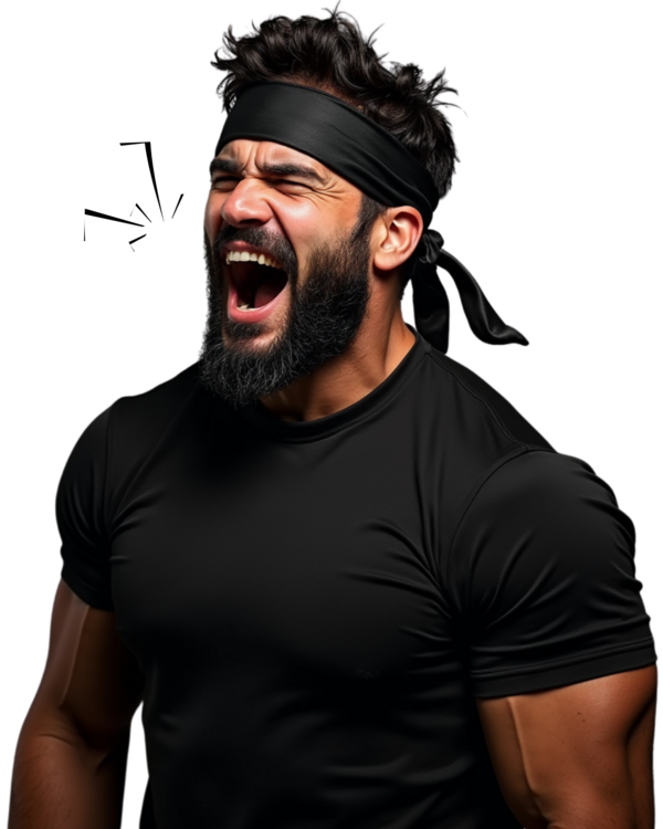 Raging Frank shouting about debt image
